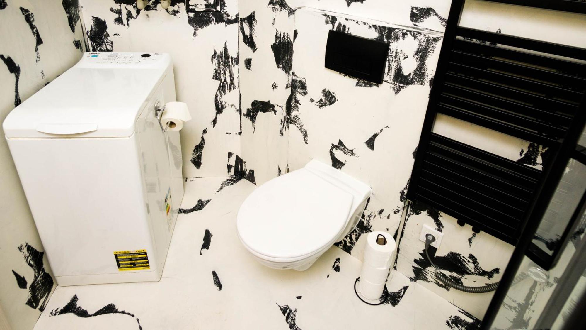 Black & White Apartment Prague By Wenceslas Square And Muzeum Exterior photo