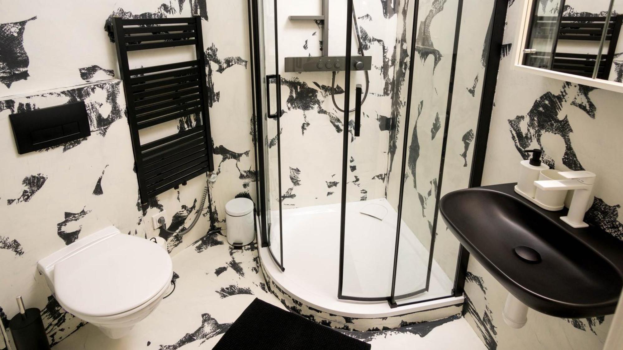 Black & White Apartment Prague By Wenceslas Square And Muzeum Exterior photo