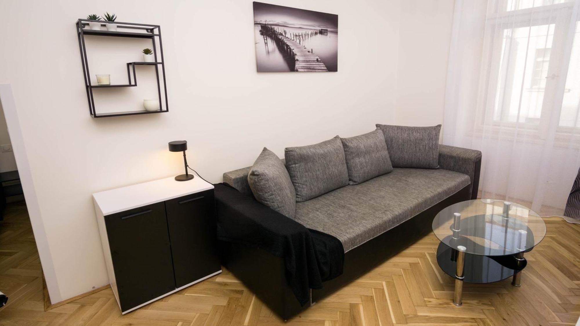Black & White Apartment Prague By Wenceslas Square And Muzeum Room photo